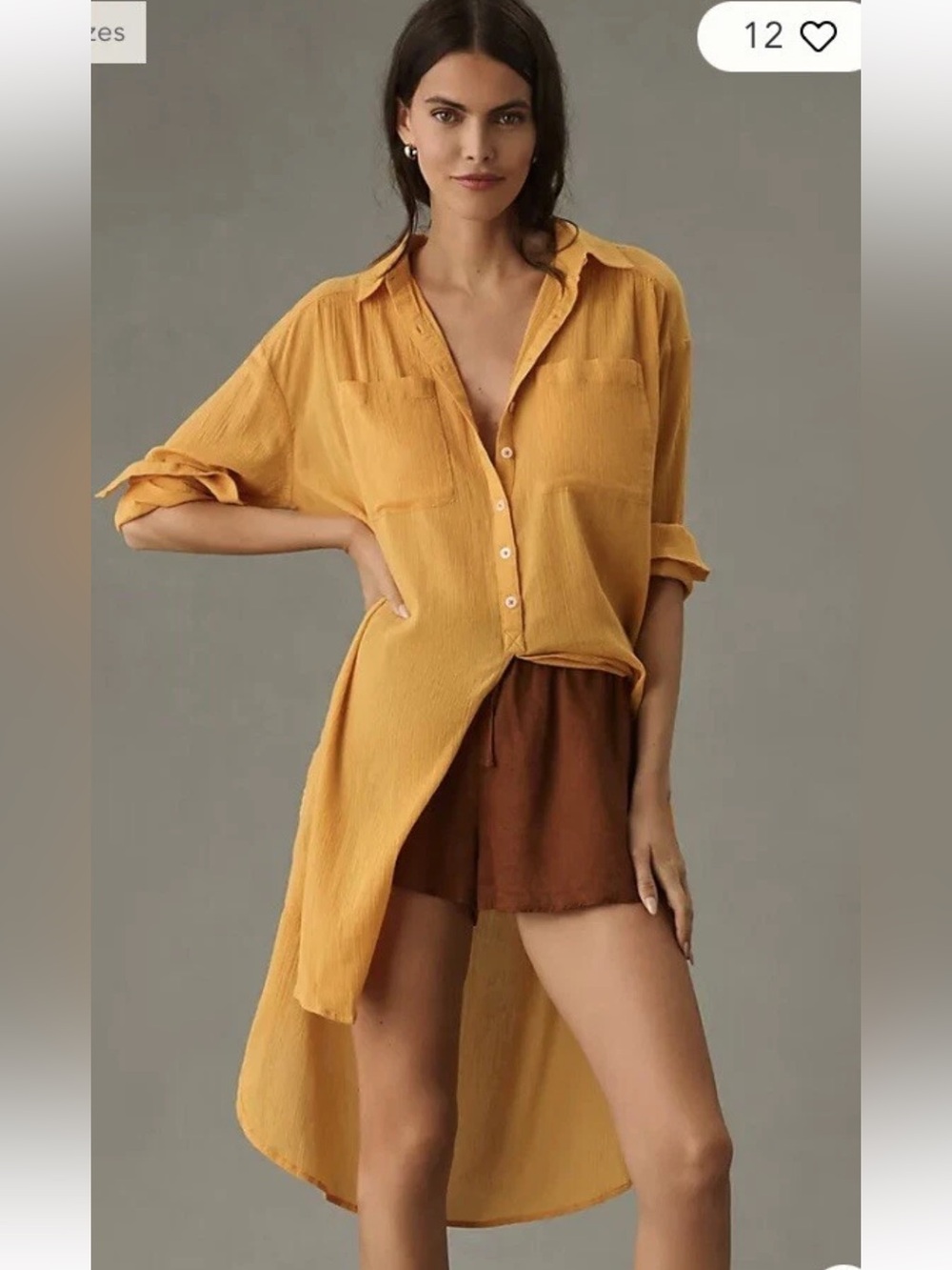 BY ANTHROPOLOGIE DUSTER TUNIC‎ SHIRT TOP Size XS - Picture 3 of 10